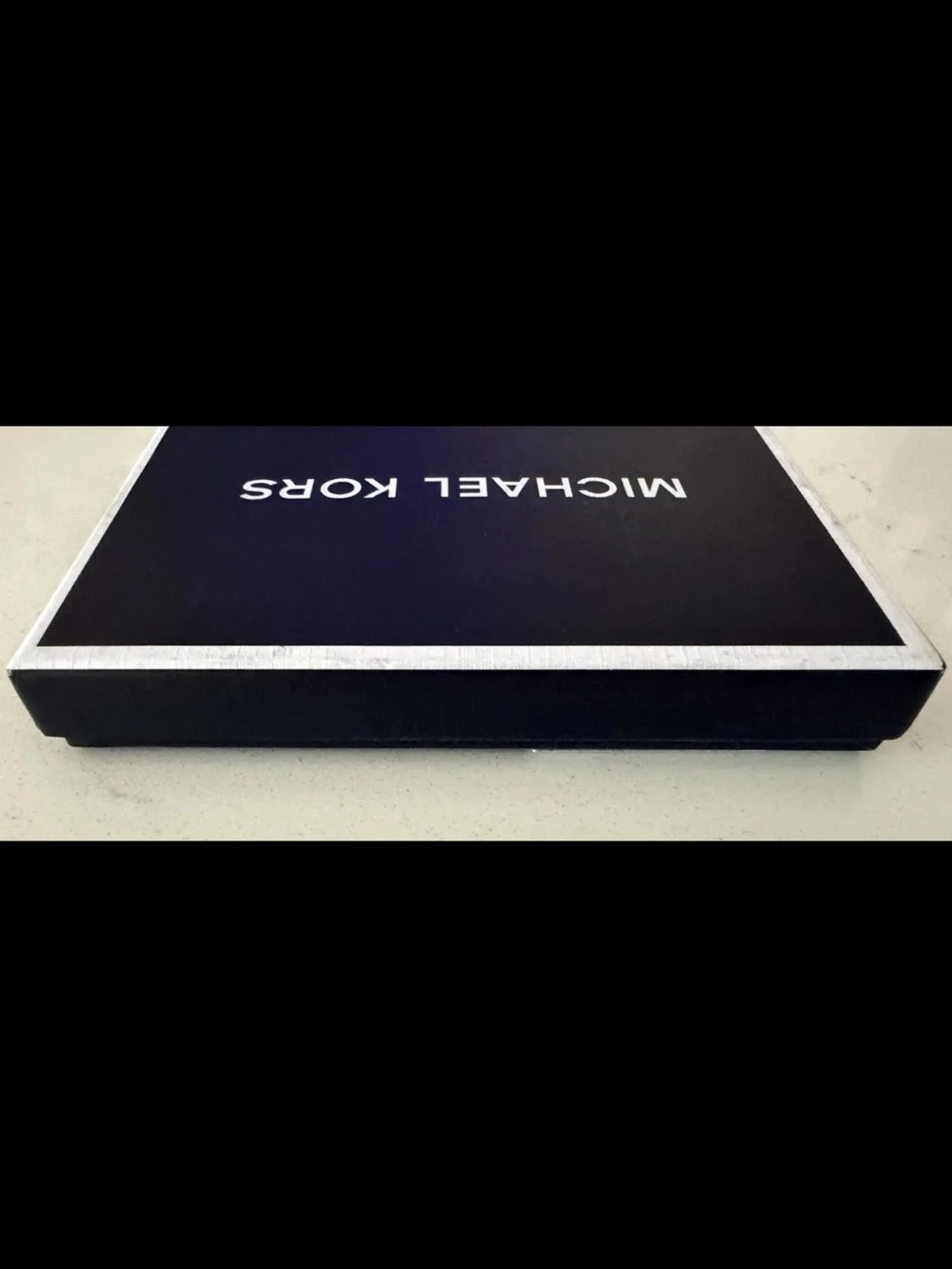 NIB Michael Kors Black Saffiano Leather Credit Card Holder Small Slim Card Case